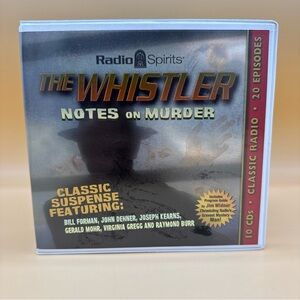 The Whistler Notes on Murder 10 Cds Classic 20 episodes Radio Spirits OOP